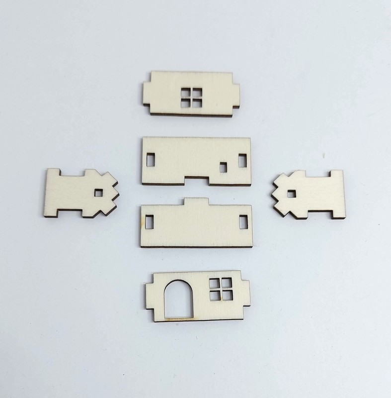 Vánoční vesnička - stavebnice