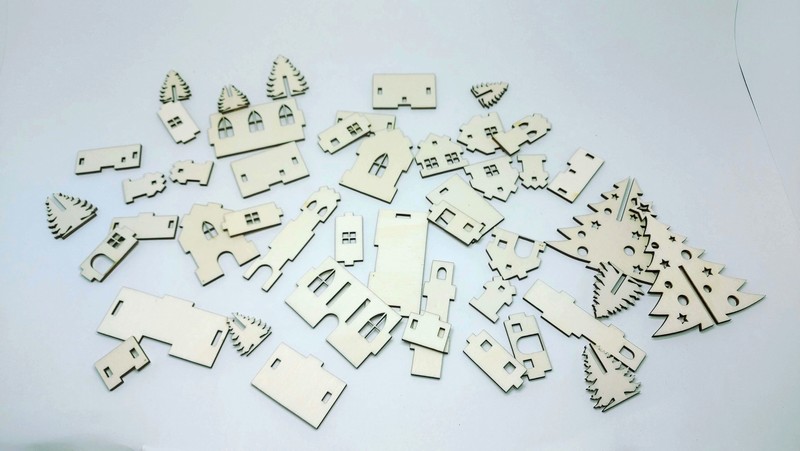 Vánoční vesnička - stavebnice