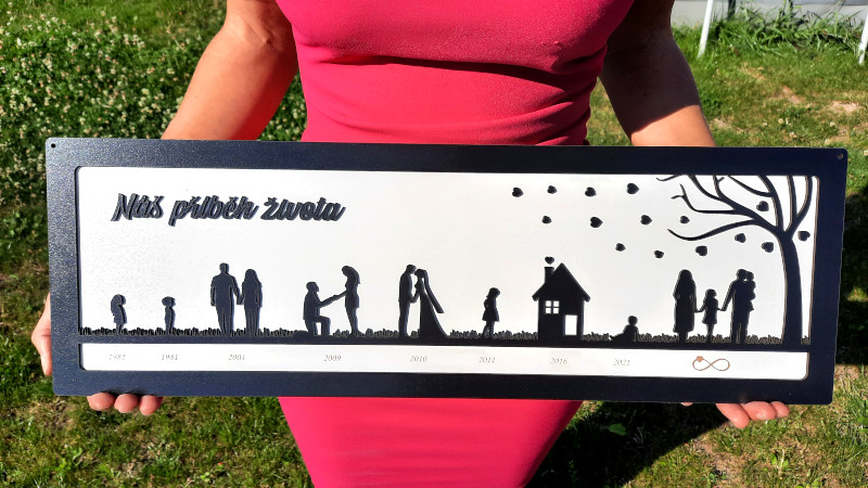 Příběh lásky dekorace