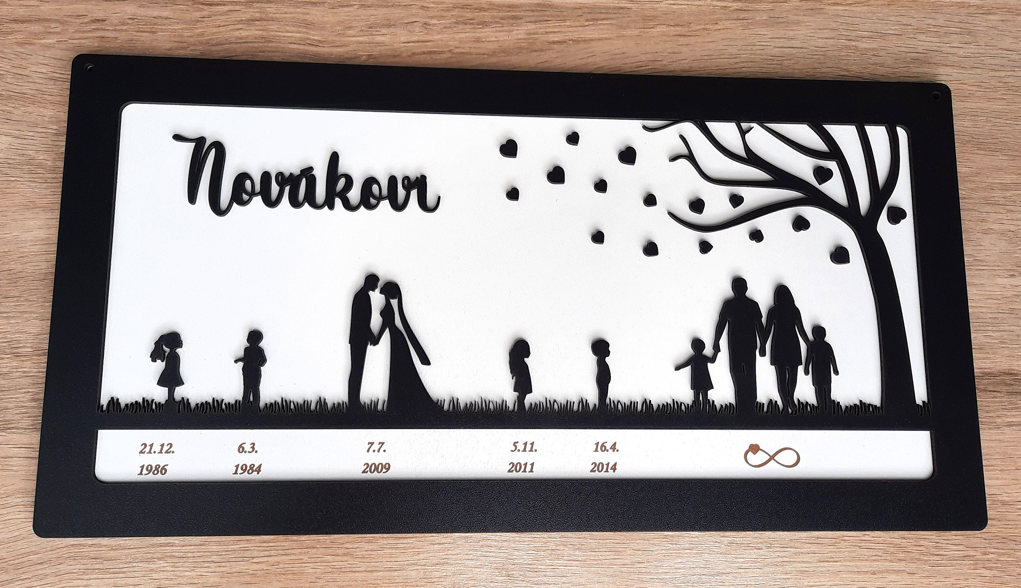 Příběh lásky dekorace