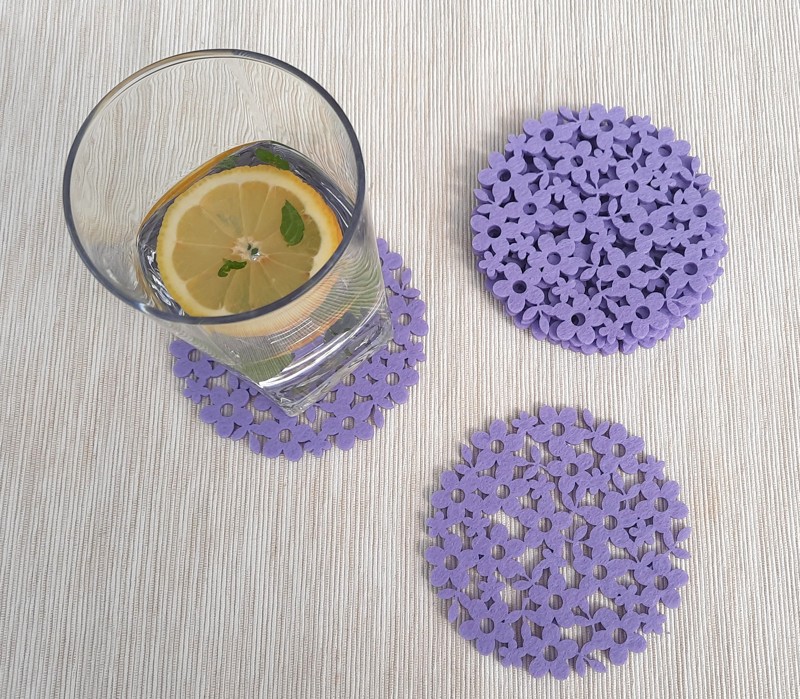 Barevné podtácky s věnováním