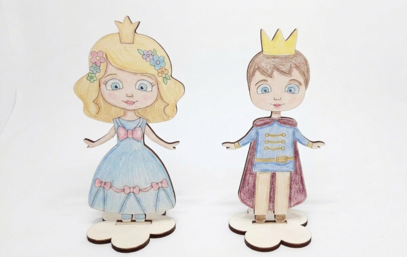 Princezna s princem k vymalování