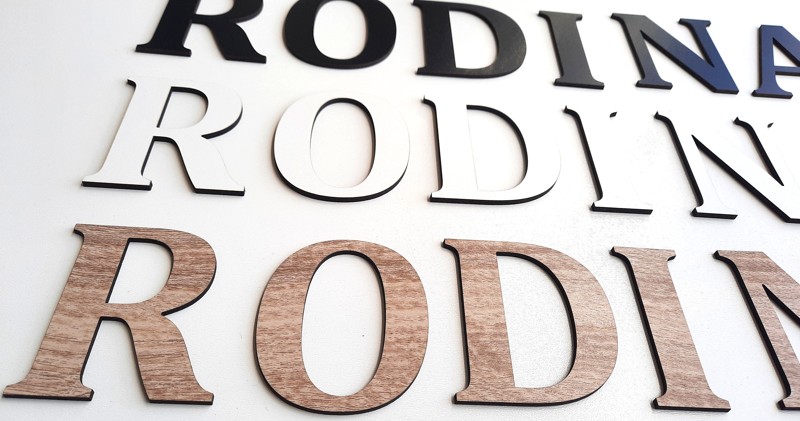 Písmeno na zeď - výška 10cm