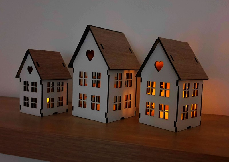 Sada domečků ke složení