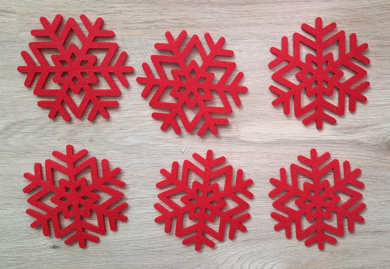 Dárková sada vloček z filcu