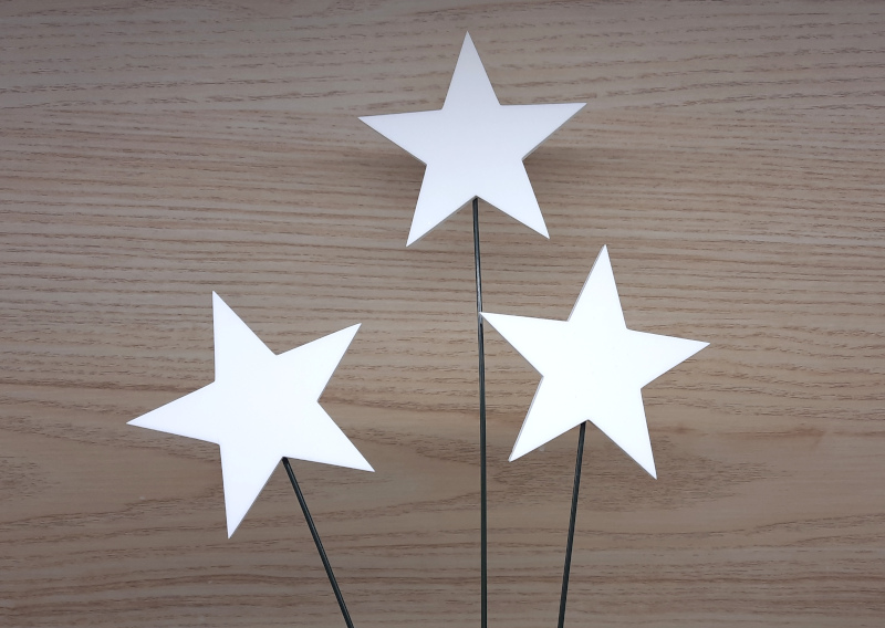 Sada zápichů hvězdy