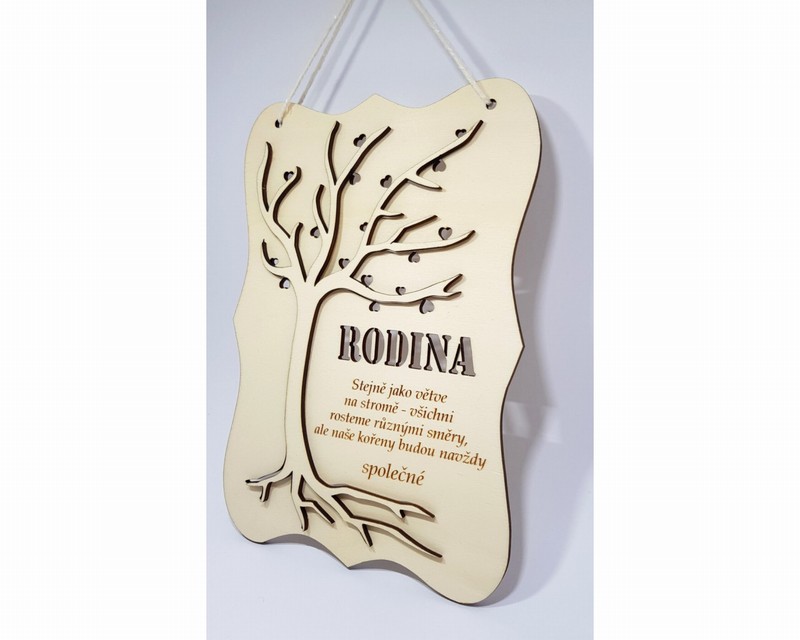 3D destička s citátem