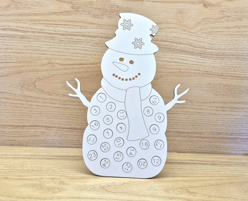 Adventní kalendář sněhulák