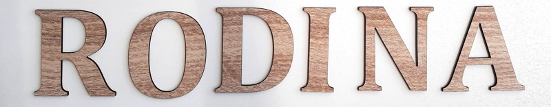 Písmeno na zeď - výška 10cm