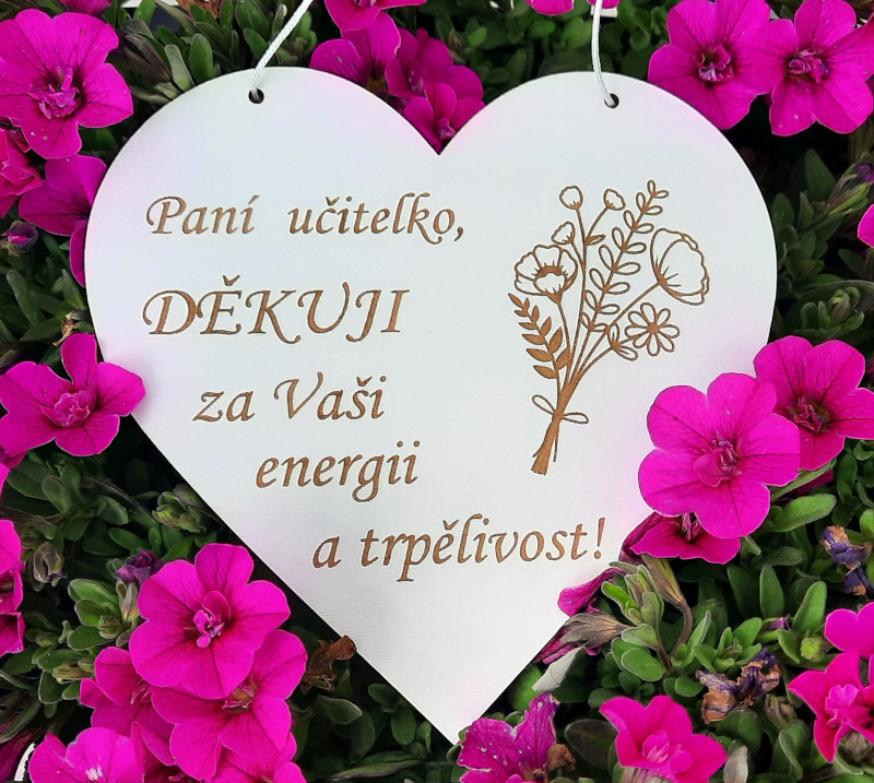 Srdíčko poděkování