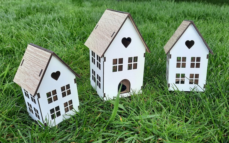 Sada domečků ke složení