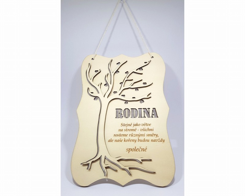 3D destička s citátem