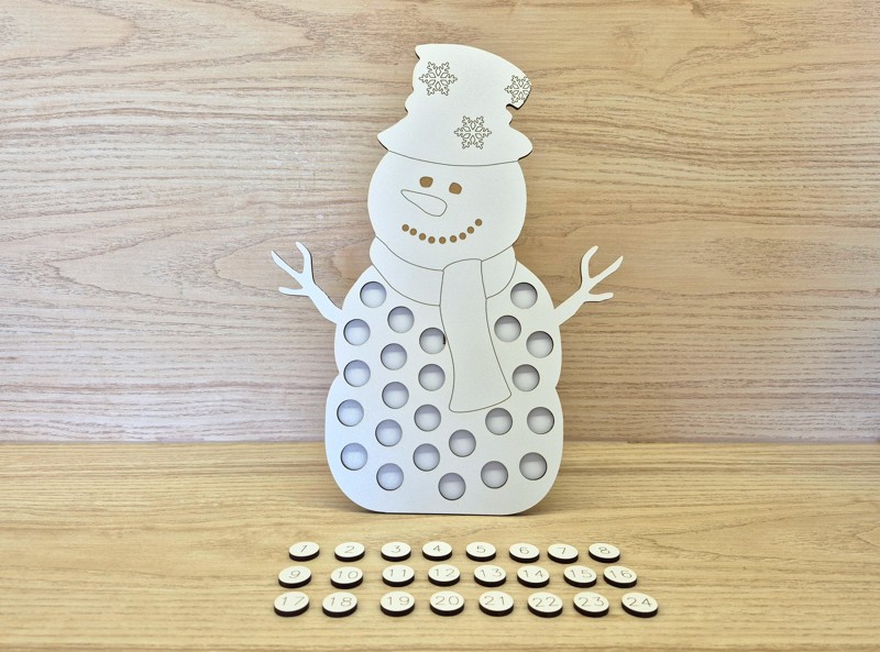 Adventní kalendář sněhulák