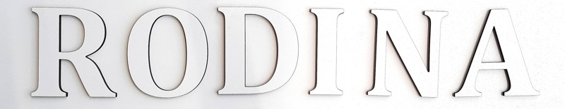 Písmeno na zeď - výška 10cm