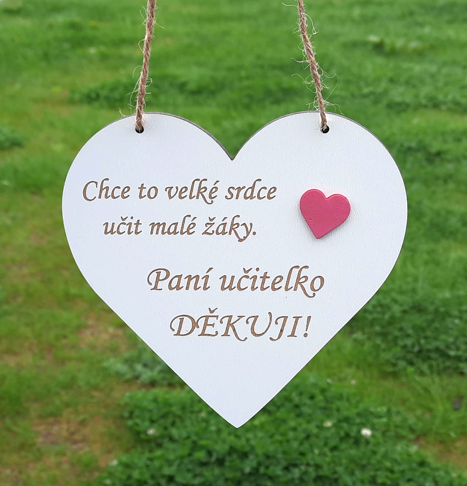 Srdíčko poděkování