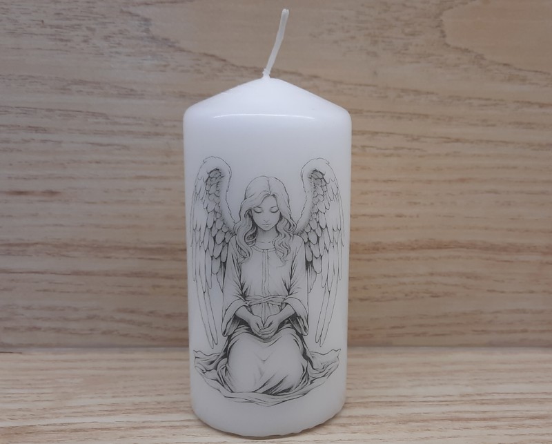 Svíčka s vánočním motivem