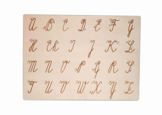 Dřevěná tabulka k nácviku psaní