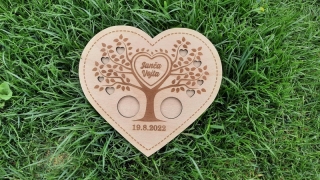 Svatební podložka pod prstýnky