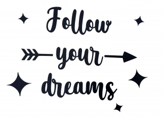 Nápis "Follow"