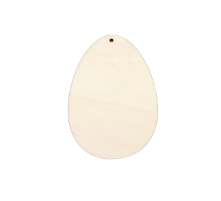 Dřevěný výřez vajíčko k dotvoření (Sada 10 ks)