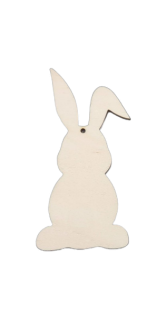 Dřevěný výřez zajíček k dotvoření (Sada 10 ks)