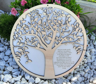 Dekorace strom na podložce