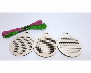 Sada vánočních ozdob k vyšívání