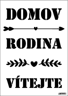 Plastová šablona