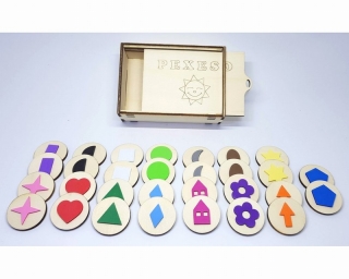 Pestrobarevné pexeso