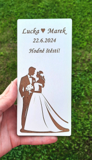 Dárková obálka svatební