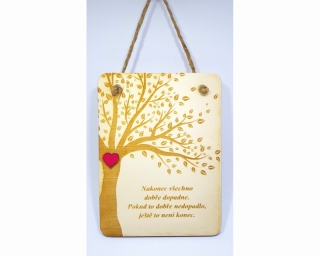 Dekorační destička s citátem