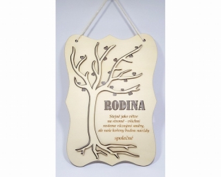 3D destička s citátem