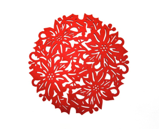 Prostírání vánoční růže