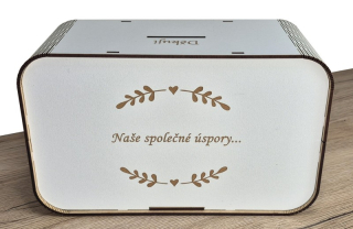 Partnerská škrtací pokladnička se jmény na přání